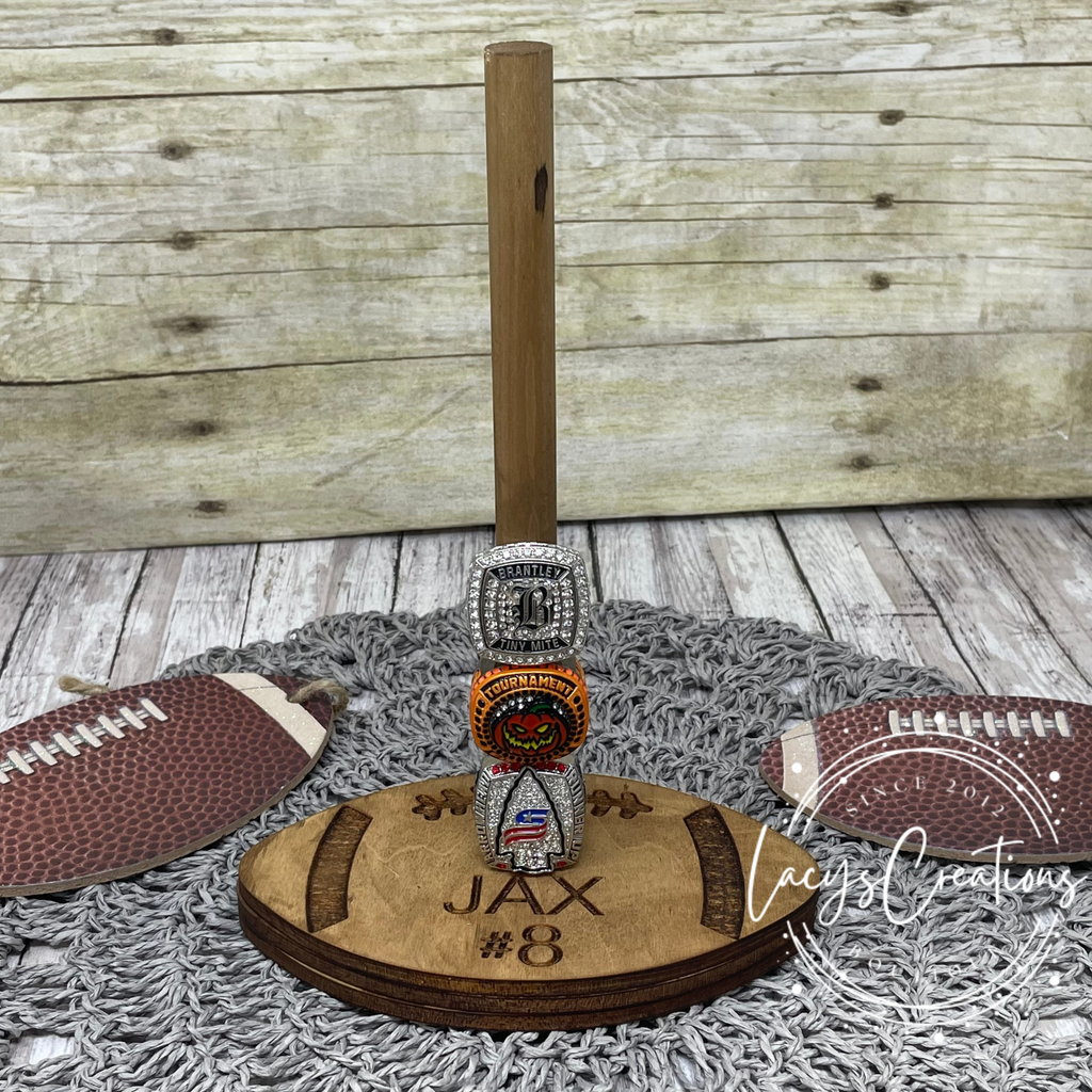 Football Ring Holder Stand