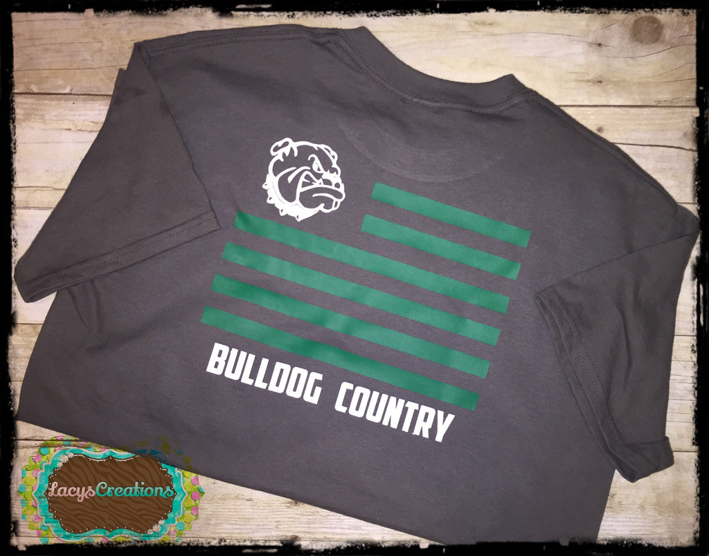 Bulldog Country Flag Vinyl Press (Adult)