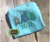 Camping Trio Sketch Embroidery (Baby)
