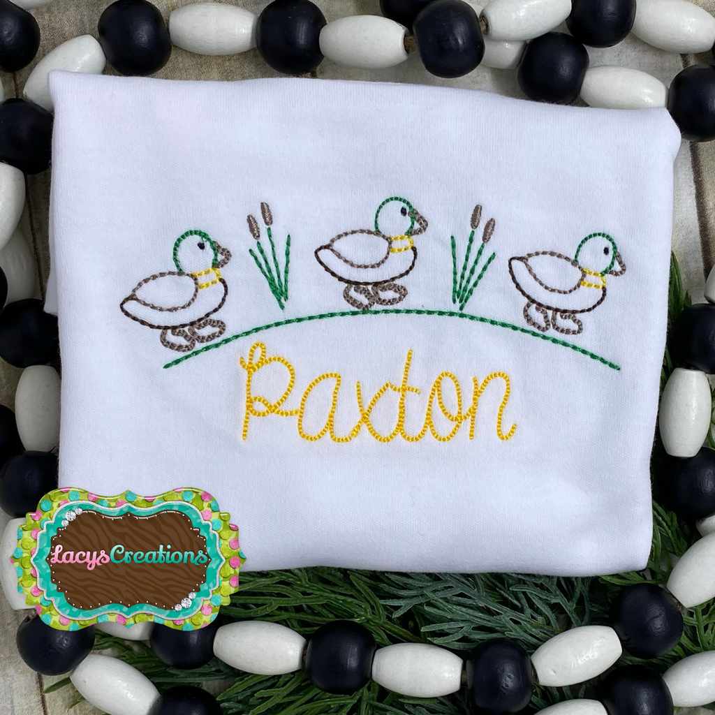 Duck Parade Embroidery (Baby)