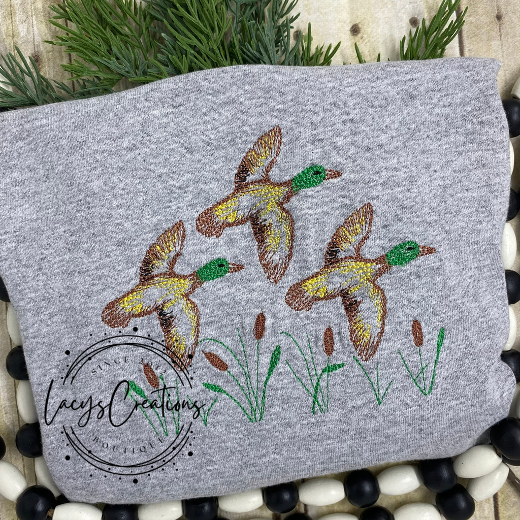 Flying Ducks Embroidery (Baby)