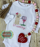 Lab at Mailbox Embroidery (Baby)