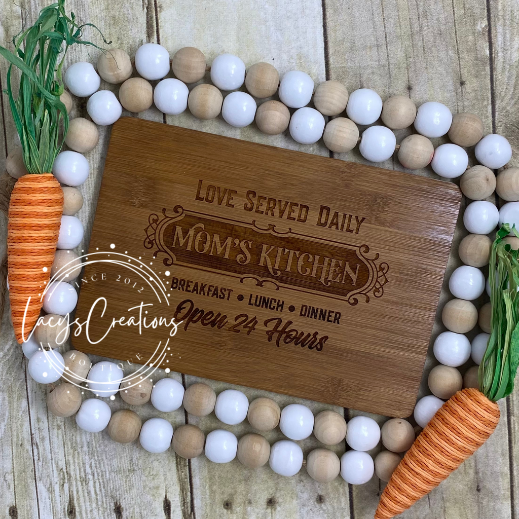 Loved Served Daily Cutting Board