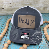 Handwritten Leather Patch Hat