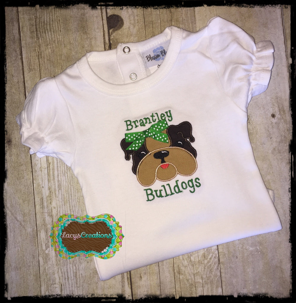 Bulldog Head Applique (Youth)