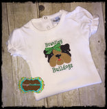 Bulldog Head Applique (Infant)