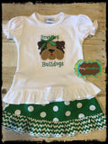 Bulldog Head Applique (Infant)