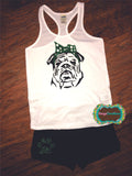 Bulldog with Handkerchief Headband Vinyl Press (Youth)