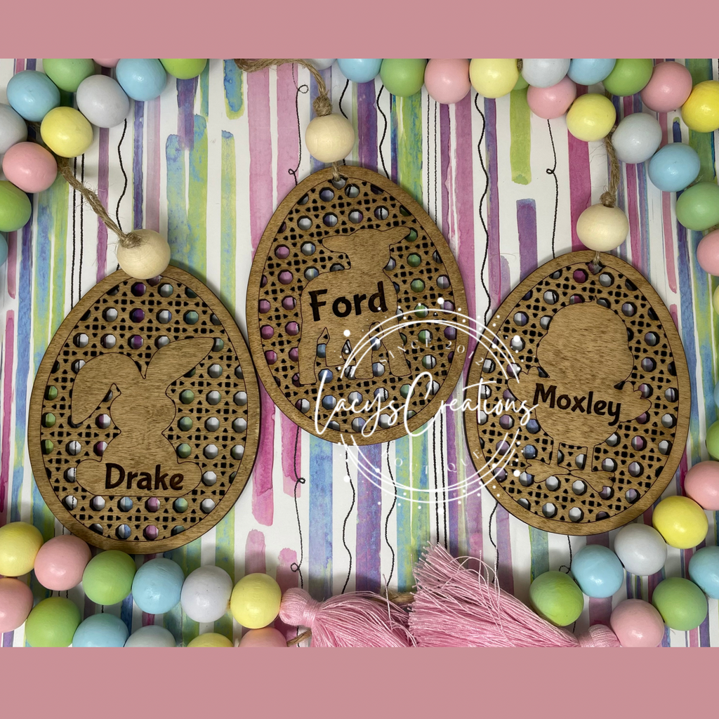 Rattan Easter Tags