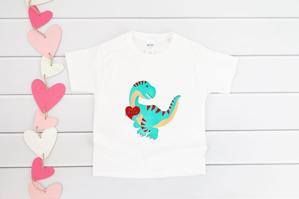 Dinasour Be Mine Digital Print (Toddler & Youth)